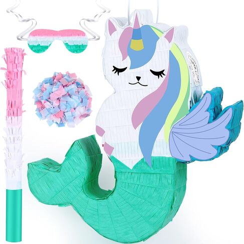 كبيرة الصيد bobber piñata 19.7 بوصة صيد الأسماك زخارف حفلة عيد ميلاد ذهب لوازم الحفلات الصيد مع عصا عظمى العصابات وملصقات الصيد الخفافيش شريط لاصق ، 19.7 × 17.3 × 3 بوصة in Kuwait