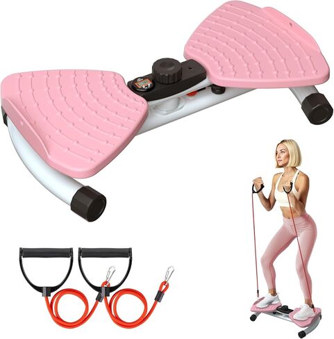 Waist Twister Ab Machine, 300 lbs Weight Capacity Anti-Slip Twist Board, Noiseless Exercise Equipment with Digital Display for Tracking Time, Reps & Calories, Home Gym Workout for Women and Men in Saudi Arabia