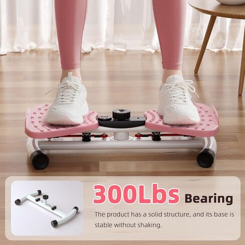 Waist Twister Ab Machine, 300 lbs Weight Capacity Anti-Slip Twist Board, Noiseless Exercise Equipment with Digital Display for Tracking Time, Reps & Calories, Home Gym Workout for Women and Men in Saudi Arabia