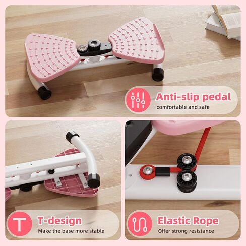 Waist Twister Ab Machine, 300 lbs Weight Capacity Anti-Slip Twist Board, Noiseless Exercise Equipment with Digital Display for Tracking Time, Reps & Calories, Home Gym Workout for Women and Men in Saudi Arabia