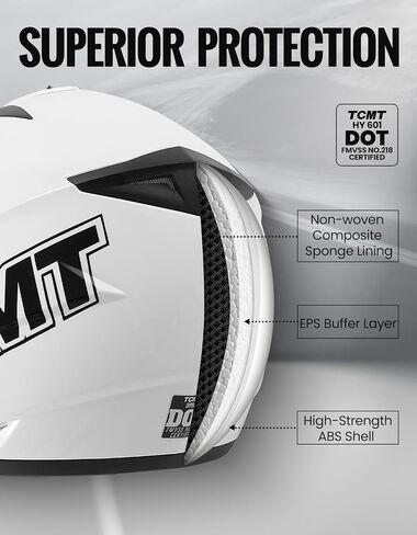 TCMT Unisex-Adult Motorcycle Full Face Off Road Helmet Dirt Bike Motocross ATV Mountain Bike MX Helmet DOT Approved in Saudi Arabia
