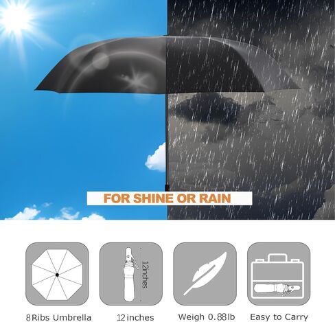 Small Travel Compact Windproof Automatic Folding Umbrella for Rain and Wind, Portable UV Shade Sun Umbrella for Women in Saudi Arabia