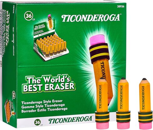 محو Ticonderoga ® ، على شكل قلم رصاص ، أصفر ، 3 CT (38953) in Kuwait