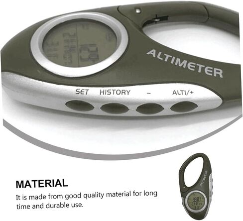 Sosoport Weather Barometer Altimeter for Hiking Portable Thermometer Carabiner Design in Saudi Arabia