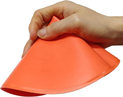 9 Inch Colored Poly Spot Marker 12 Pcs, Non-Slip Rubber Agility Markers Flat Field Cones Floor Dots for Football, Basketball Training Markers, Dance Practice and Drills with Flat Cones Points in Kuwait