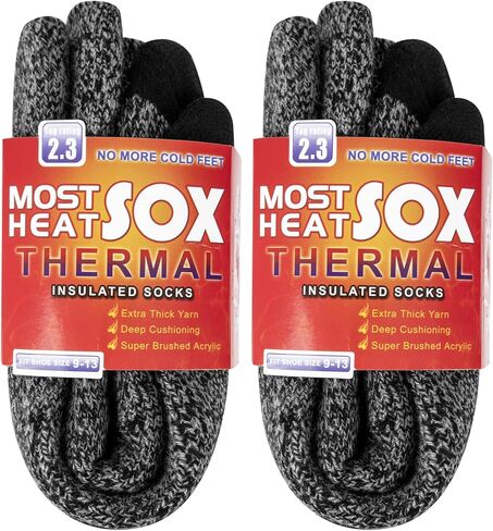 Thermal Socks for Men, Winter Warm Socks Mens for Cold Weather Extreme Temperatures in Kuwait