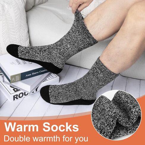 Thermal Socks for Men, Winter Warm Socks Mens for Cold Weather Extreme Temperatures in Kuwait