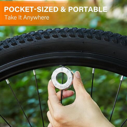 2PC Bike Spoke Wrench Set, Spoke Torque Wrench for Bicycle Spoke Adjustment, Hard Steel Bike Wrenches Spoke Tool, Compatible with 10/11/12/13/14/15G Bicycle Spokes Nipples in Saudi Arabia