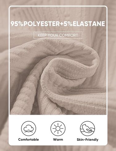 JMIERR Mens 2 Piece Outfits Knit Jacquard Pullover Sweatshirt Tracksuit & Joggers Sweatpants Sweatsuit Sets with Pockets in Kuwait