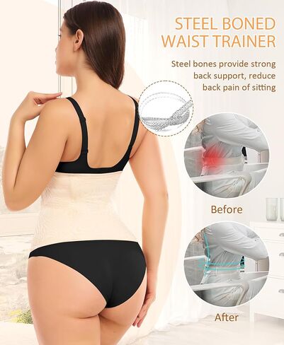 Ganado Waist Trainer for Women Tummy Control Waist Cincher Corset Shapewear in Kuwait