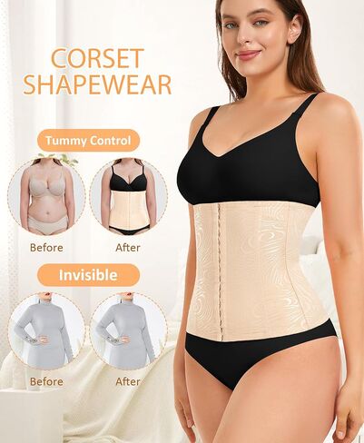 Ganado Waist Trainer for Women Tummy Control Waist Cincher Corset Shapewear in Kuwait