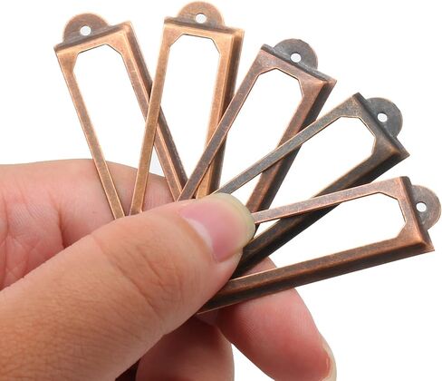 Piutouyar 10 PCS برونزي حامل برونزية عتيقة درج سحب 2-3/4 بوصة × 1-1/5 بوصة ، إطارات ملصقات مكتب/حامل تسمية السحب لأثاث درج خزانة الخزانة الأثاث in Kuwait