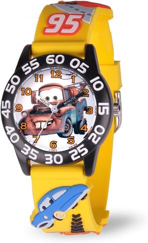 Disney Cars Kids' Plastic Time Teacher Analog Quartz Nylon Strap Watch in Saudi Arabia