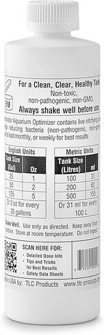 Freshwater Aquarium Optimizer, Crystal Clear Water Treatment, Reduces Ammonia, 32 Fl Oz in Kuwait
