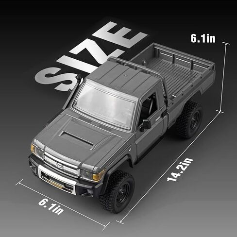 1/12 Scale RC Crawler, MN-82S LC79 RTR RC Truck 4x4 Off Road Vehicles 2.4GHz RC Rock Crawler Car with LED Lights, 7.4V 1200mAh Battery for Adults Hobby Toys (Black) in Saudi Arabia