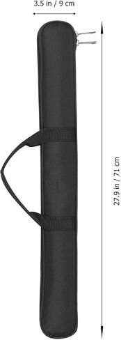 IMIKEYA Waterproof Flute Carrying Bag - Shakuhachi Flute Case for Easy Storage and Transport, Black, 71.00X9.00X2.50CM, Casual in Saudi Arabia