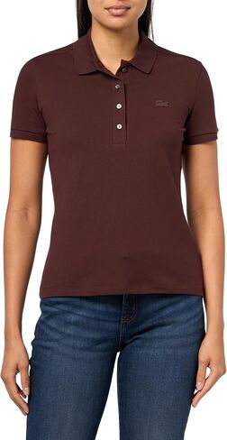 Lacoste Women's L.12.d Slim Fit Stretch Mini Piqué Polo Shirt in Saudi Arabia