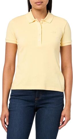 Lacoste Women's L.12.d Slim Fit Stretch Mini Piqué Polo Shirt in Saudi Arabia