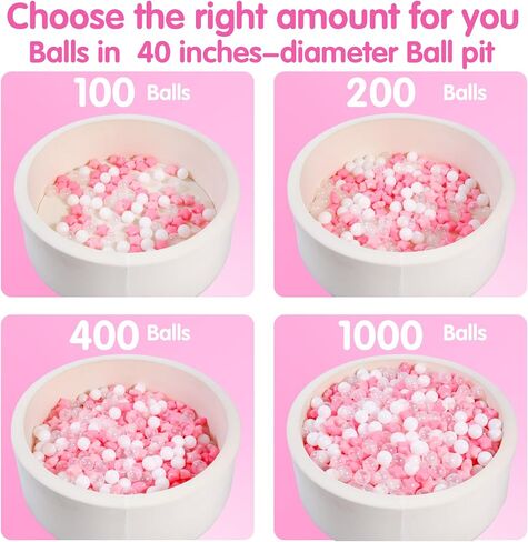 TRENDPLAY Star Ball Pit Balls 50 100 200 500 for Toddlers - Ball Pit Ball Shapes for Boys Girls Fun, Birthday Party, Christmas Decoration in Saudi Arabia
