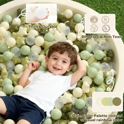 TRENDPLAY Star Ball Pit Balls 50 100 200 500 for Toddlers - Ball Pit Ball Shapes for Boys Girls Fun, Birthday Party, Christmas Decoration in Saudi Arabia