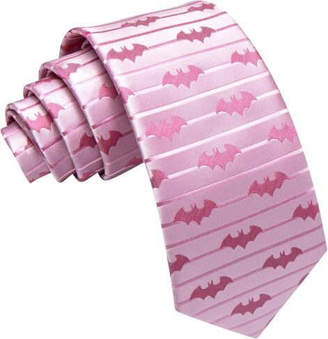 Barry.Wang Silk Ties for Men Fun Necktie and Tie Clip Set for Wedding Party Business Formal Extra Long in Kuwait