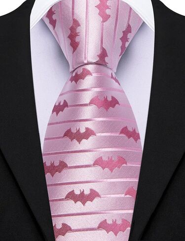Barry.Wang Silk Ties for Men Fun Necktie and Tie Clip Set for Wedding Party Business Formal Extra Long in Kuwait