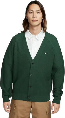 Nike SB Adult Unisex Cardigan, Green/White, Large in Saudi Arabia