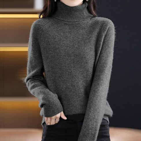 Cashmere Turtleneck Sweaters for Women 2025 - Oversized Fall Long Sleeve Soft Dressy Casual Pullover Tops in Saudi Arabia