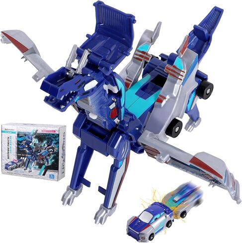 Car Toy transformable Unicorn, Sports car Collision Magic Unicorn, Children's transformable car Robot Suitable for Boys and Girls in Kuwait