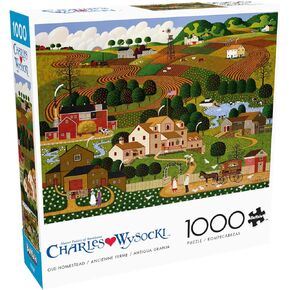 Buffalo Games - Charles Wysocki - All Burned Out - 1000 Piece Jigsaw Puzzle for Adults -Challenging Puzzle Perfect for Game Nights - Finished Size is 26.75 x 19.75 in Kuwait