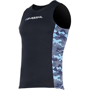 Wetsuit Vest, Scuba Tops, Water Sports, 2mm Neoprene Swimsuit, Diving Sleeveless Vest,Wet Suit Vest Jacket for Workout,Diving in Kuwait