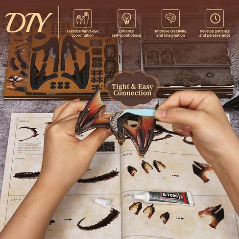 DIY Book Nook Kit, Miniature Dollhouse Booknook Kit, 3D Wooden Puzzle Bookend Bookshelf Insert Decor with LED Light for Teens and Adults (Law Library) in Kuwait