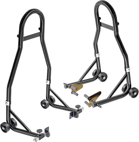 Motorcycle Stand Lift - 900lbs Front & Rear Combo Universal Motorcycle Stands | Compatible With Most Yamaha Honda Kawasaki Suzuki BMW Motorcycles in Saudi Arabia