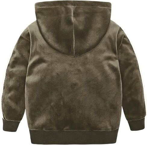 Toddler Boys Girls 2 Piece Velvet Sweatsuit Outfits Kids Long Sleeve Pullover Hoodie and Sweatpants Set in Kuwait