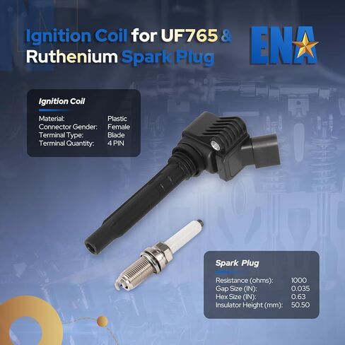 مجموعة ENA مكونة من 4 ملفات إشعال متوافقة مع Volkswagen Audi A3 A4 A5 A6 A8 TT Quattro Q2 Q3 Q5 Q7 Q8 RS3 RS5 S3 S4 S5 S7 S8 Beetle Golf Jetta Passat 1.8L 2.0L لاستبدال 06J905110G 06K905110K in Saudi Arabia