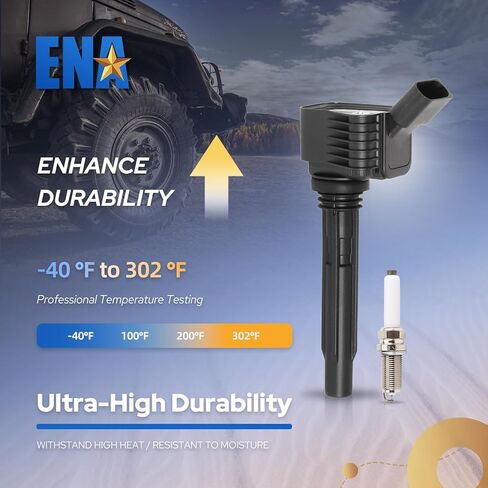 مجموعة ENA مكونة من 4 ملفات إشعال متوافقة مع Volkswagen Audi A3 A4 A5 A6 A8 TT Quattro Q2 Q3 Q5 Q7 Q8 RS3 RS5 S3 S4 S5 S7 S8 Beetle Golf Jetta Passat 1.8L 2.0L لاستبدال 06J905110G 06K905110K in Saudi Arabia