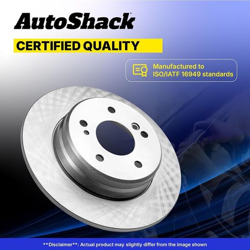 AutoShack Black Hat Drilled and Slotted Brake Rotors Rear Brake Rotor Replacement Kit for 2004 Ford F-150 Heritage 2004-2011 F-150 2006-2008 Lincoln Mark LT 3.5L 4.6L 5.0L 5.4L 4WD AWD RWD PR64113LR in Kuwait