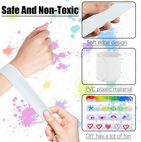 106 PCS Bros Slap Bracelet Bracelet Snap Bracelet مع 56 PCS BROS Slap Bracelet 50 PCS Cartoon Bros ملصقات للبالغين in Saudi Arabia