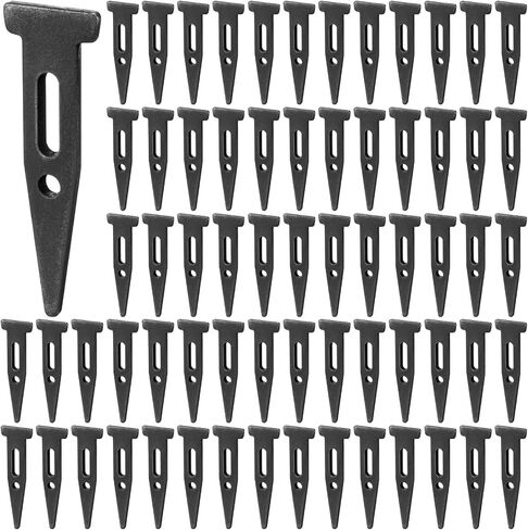 Zonon 100 Pack 1 ⅜ "x 3 ¾" مسامير مرساة فولاذية لصب الخرسانة والبناء - قابلة لإعادة الاستخدام وقابلة للإزالة وسهلة التركيب - فولاذ صلب أسود in Saudi Arabia