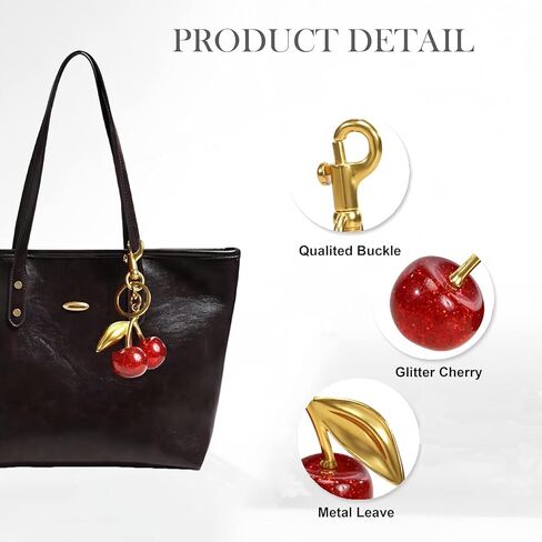 Purse Extender Chain Vintage Bag Extender Chains Cherry Bag Charms Handbag Strap Replacement Chain for Women Handbag (3PCS) in Saudi Arabia