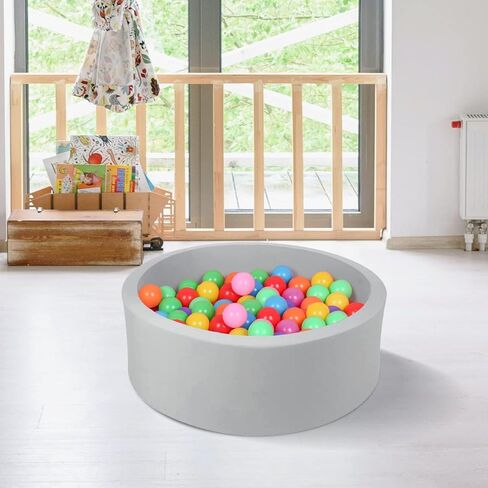 حفرة كرة رغوة صغيرة للذاكرة للأطفال ، حفرة كرة مستديرة للكرة الناعمة للعب الصغار (لا يتم تضمين الكرات) in Kuwait