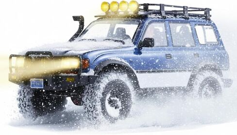 EAZYRC FMS FCX10 LC80 1/10 Brushless RC Crawler, Official Toyota Licensed RC Rock Crawler 4x4, High Torque 1/10 Brushless RC Truck with 2-Speed Transmission, Professional Brushless RC Car for Adult in Kuwait