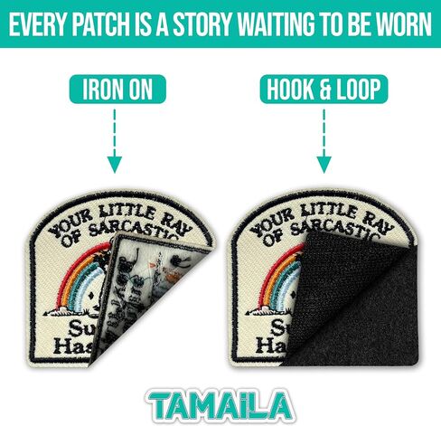 Your Little Ray of Sarcastic Sunshine Has Arrived Patch 3 Inches Raccoon Funny Iron On/Sew On Embroidery Fabric Applique Patches for Trucker Hats Clothes Backpack DIY Accessories Friends Mom Gifts in Kuwait