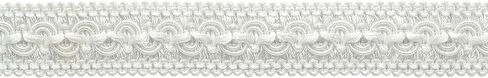 1" (2.5cm) Wide Vintage Decorative Gimp Braid Trim # 0100SG, Off White #26 (Ivory Off White) 10 Yard Value Pack (9.5m/30 ft) in Saudi Arabia