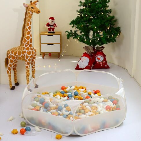 Foldable Ball Pit for Toddlers, Large Pop Up Ball Pits Kids Play Tent Crawl Playpen Ball Pool Playhouse Playpen with Storage Bag, for Boys Girls Dogs Cats Ferrets Indoor Outdoor, Dark Gray in Kuwait