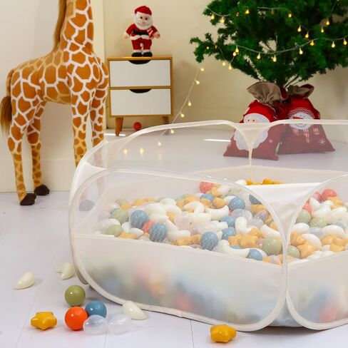 Foldable Ball Pit for Toddlers, Large Pop Up Ball Pits Kids Play Tent Crawl Playpen Ball Pool Playhouse Playpen with Storage Bag, for Boys Girls Dogs Cats Ferrets Indoor Outdoor, Dark Gray in Kuwait