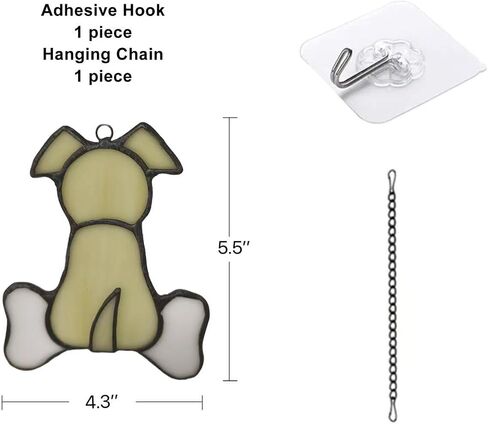 Stained Glass Window Hangings Dog Memorial Gifts for Loss of Dog, Pet Memorial Gifts for Dog Lovers, Loss of Dog Sympathy Gift, Dog Loss Memorial Gift for Women in Saudi Arabia