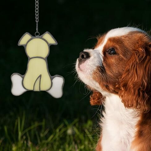Stained Glass Window Hangings Dog Memorial Gifts for Loss of Dog, Pet Memorial Gifts for Dog Lovers, Loss of Dog Sympathy Gift, Dog Loss Memorial Gift for Women in Saudi Arabia
