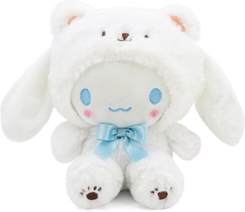 Kawaii Cartoon White Bear Crossing Series Plush ، Soft Plush Doll Toys Toys Toys ، Plush Pillow Studed Animals Toy Gifts for Girls (White Bear-D ، 7.8in) in Kuwait