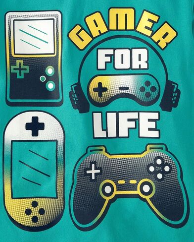 The Children's Place Boys' Gamer Short Sleeve Graphic T-Shirts,multipacks in Saudi Arabia